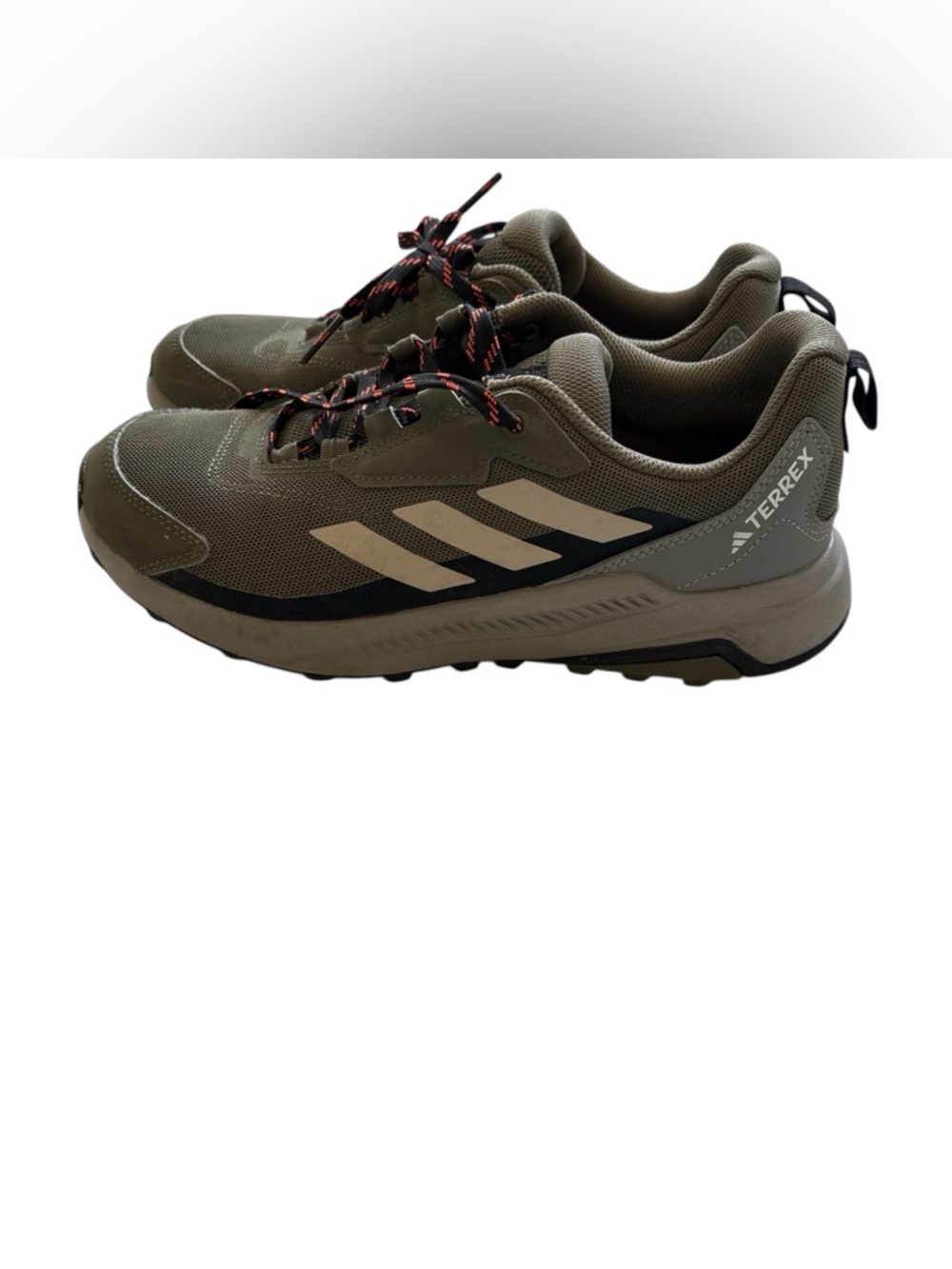 adidas Olive Green and gray Trail Sneakers